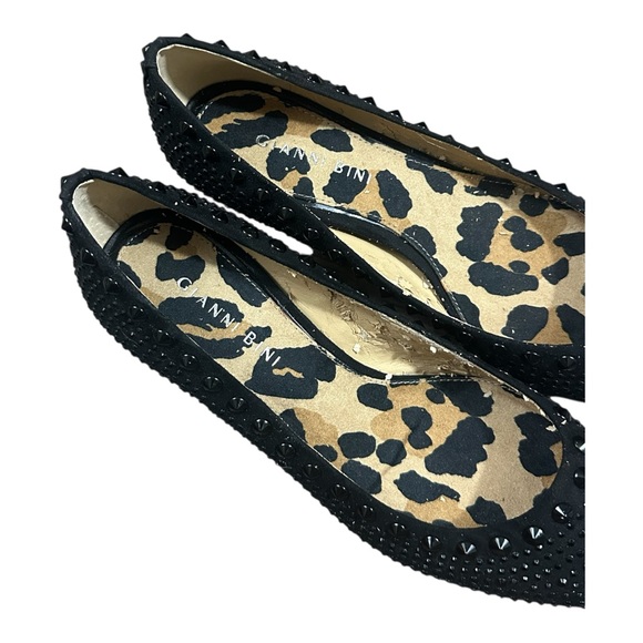 Gianni Bini Women’s Black Studded Pointed-Toe Kitten Heels – Size 7.5 - Picture 5 of 6